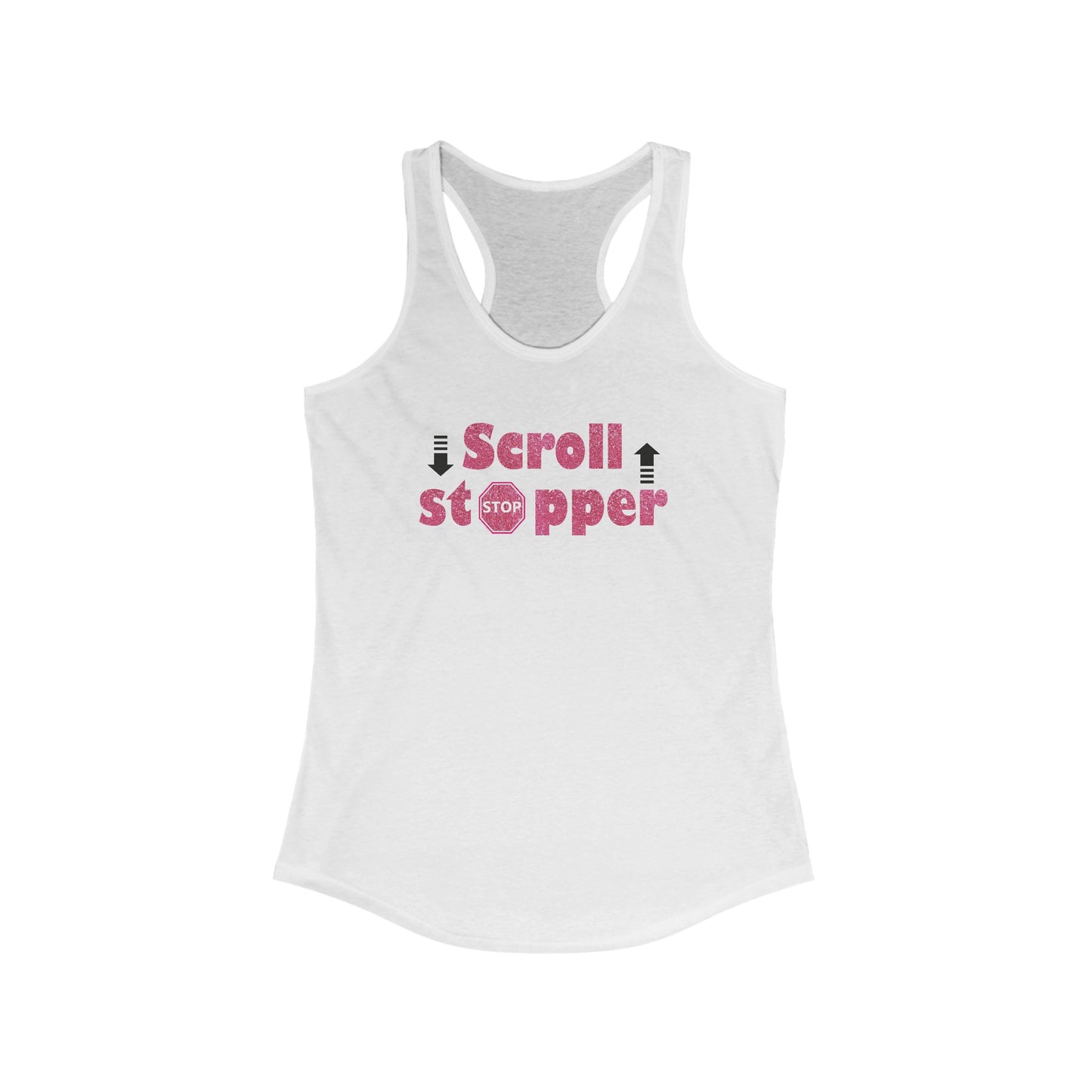 Scroll stopper Women's Ideal Racerback Tank