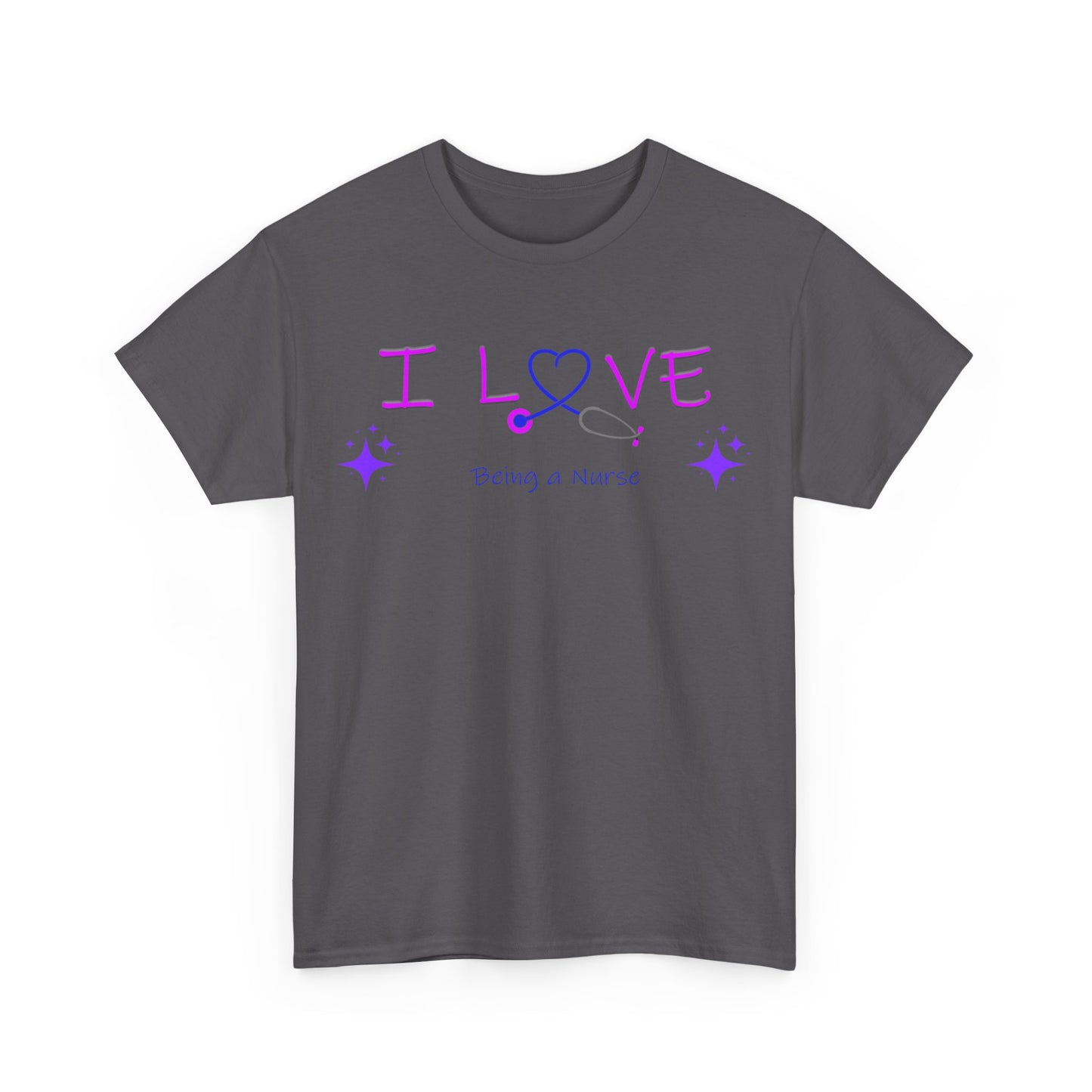 love being a nurse Unisex Heavy Cotton Tee