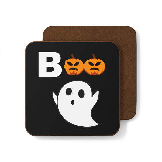 Boo Halloween, Hardboard Back Coaster