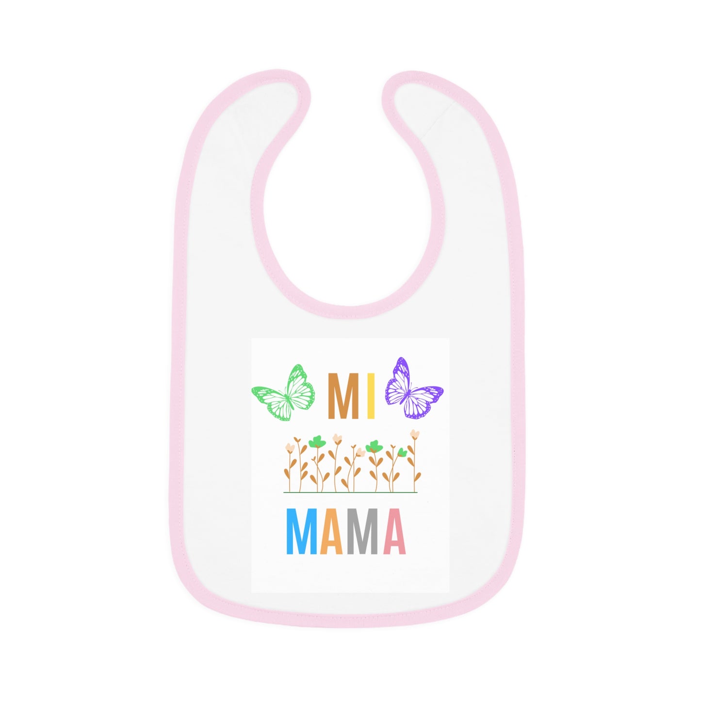 Mi MAMA, Baby Contrast Trim Jersey Bib