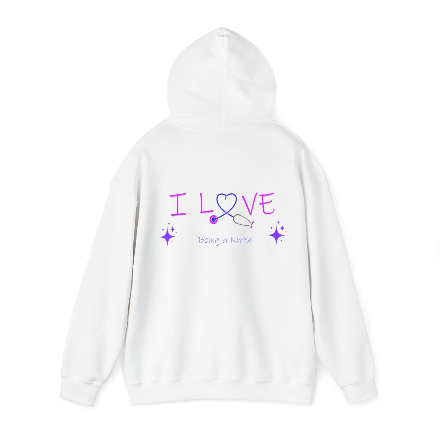 I love being a nurse Unisex Heavy Blend™ Hooded Sweatshirt