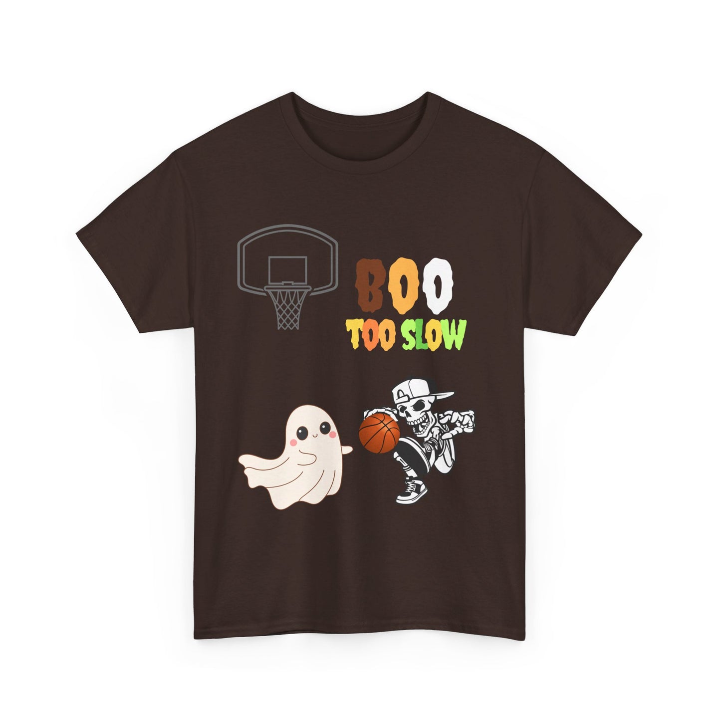 Halloween tshirt boo too slow   Unisex Heavy Cotton Tee