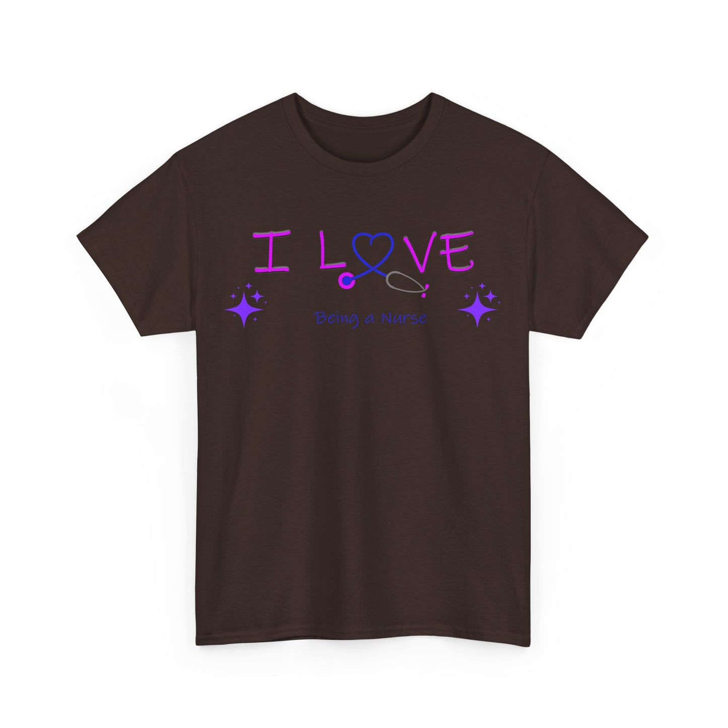 love being a nurse Unisex Heavy Cotton Tee