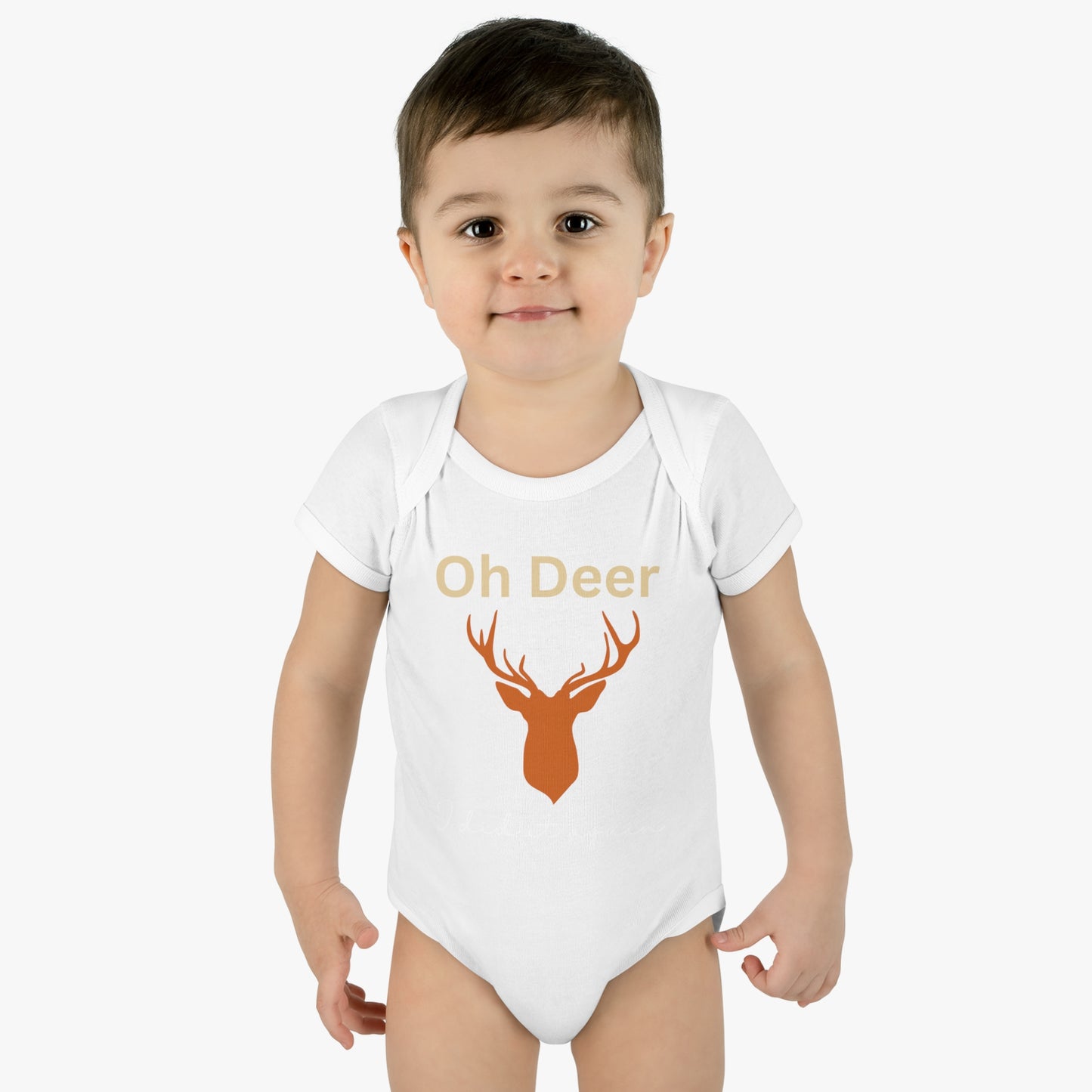 Oh deer I did it again, Infant Baby Rib Bodysuit