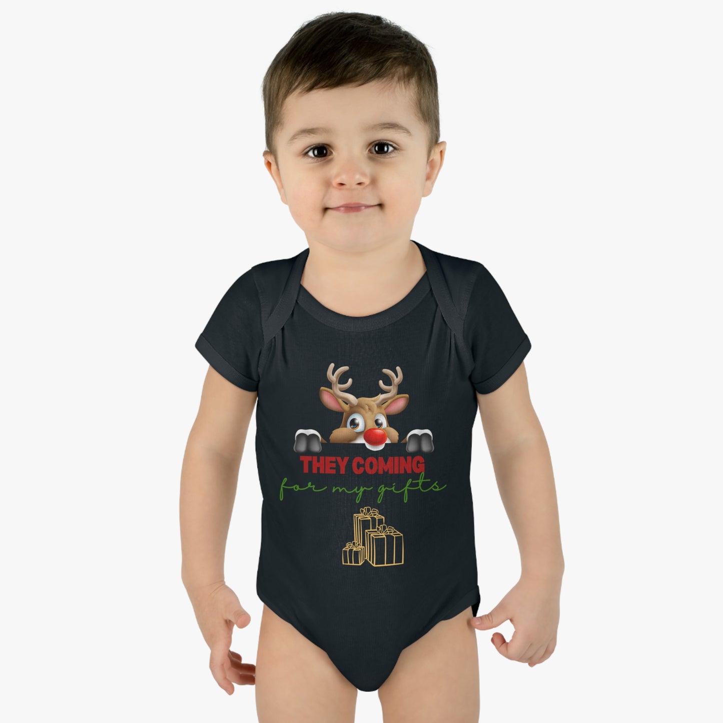 They coming for my gifts. Infant Baby Rib Bodysuit