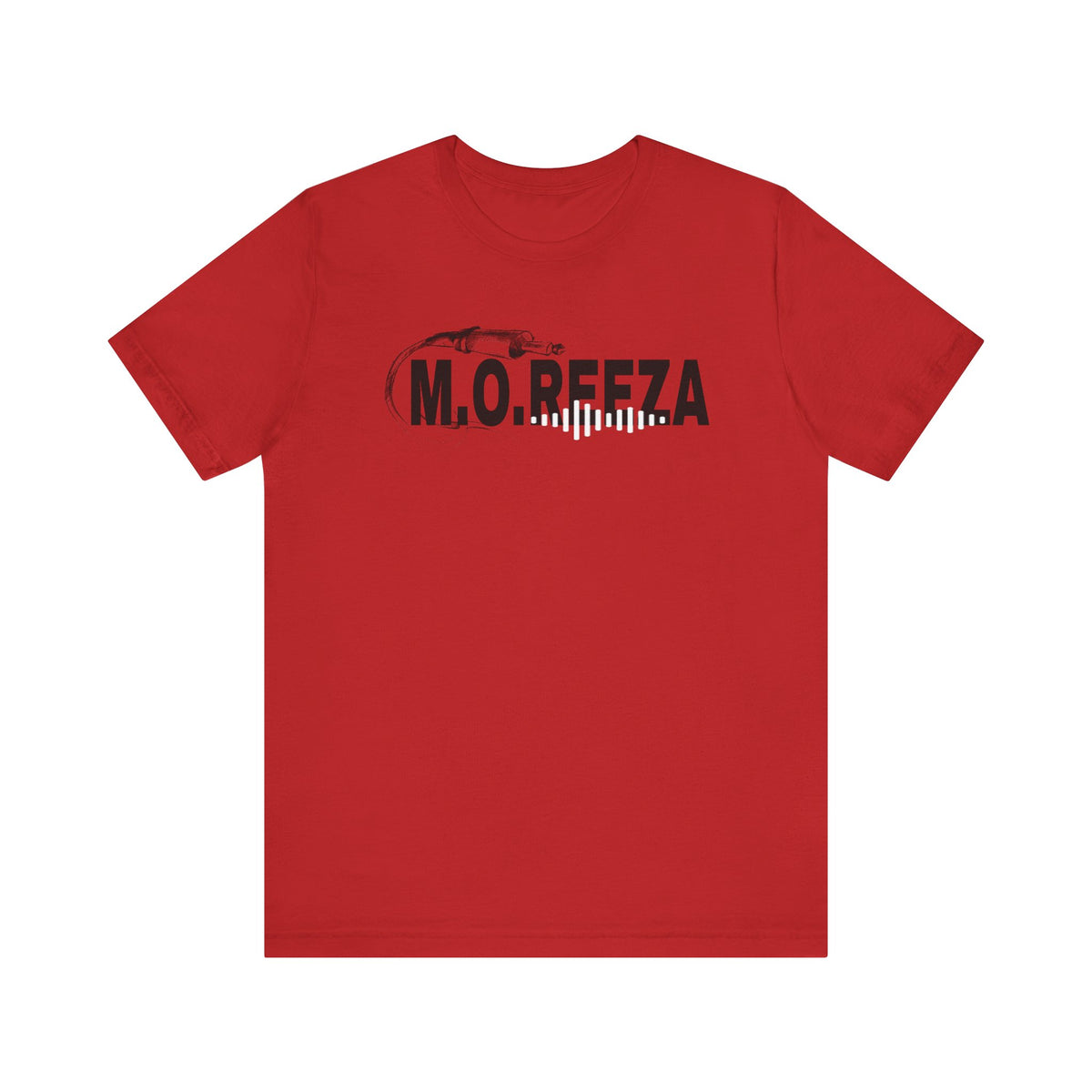 Moreeza Stylish Unisex Jersey Tee with M.O.R.E.E.Z.A Design, Trendy Casual Wear, Everyday Comfort, Perfect for Gift Giving, Graphic Tee