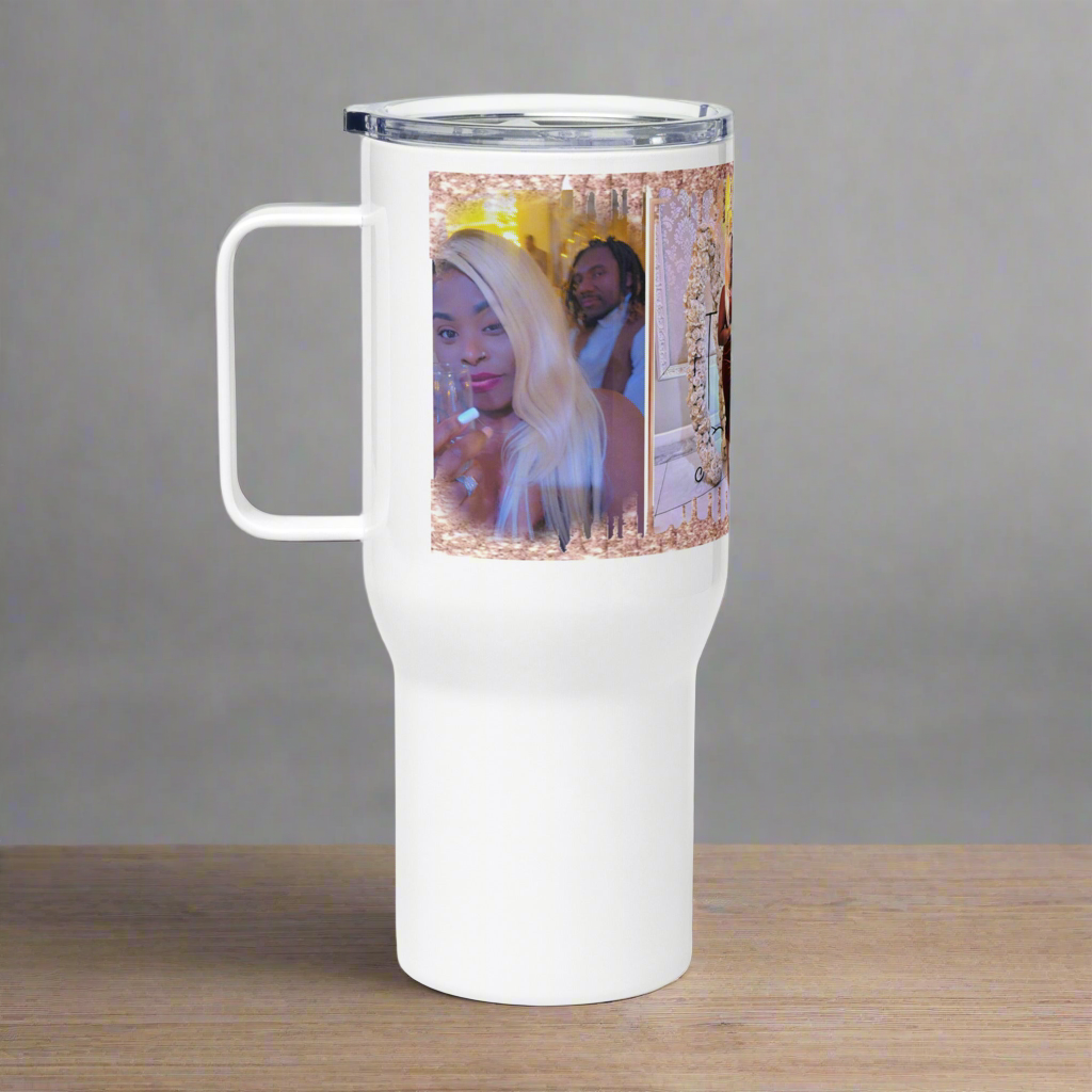Marie S. Travel mug with a handle