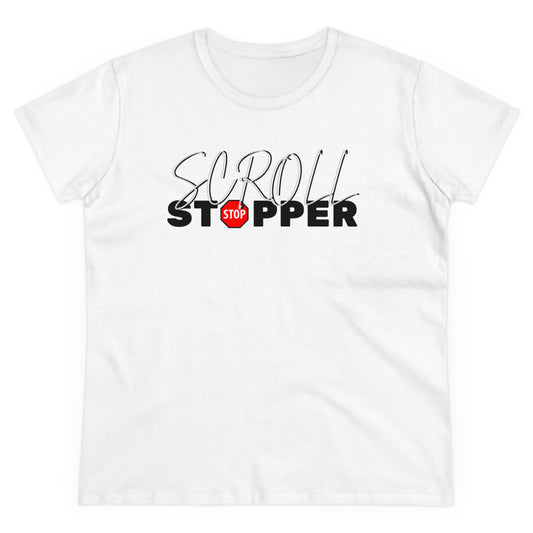 Copy of Scroll stopper cute Women's Midweight Cotton Tee