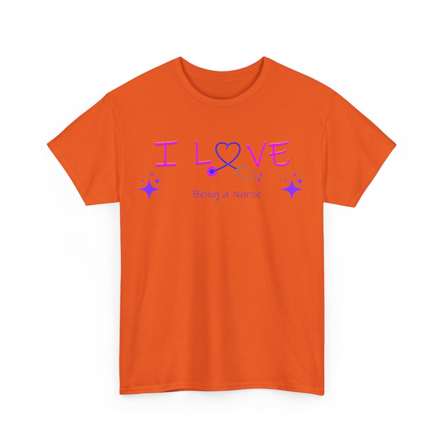 love being a nurse Unisex Heavy Cotton Tee