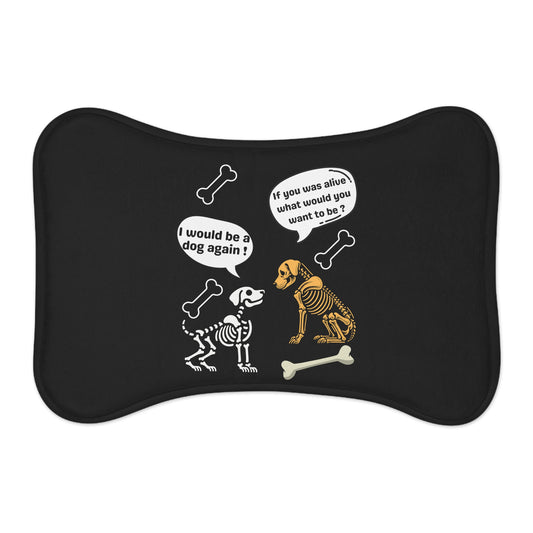 Halloween Skeleton dogs Pet Feeding Mats