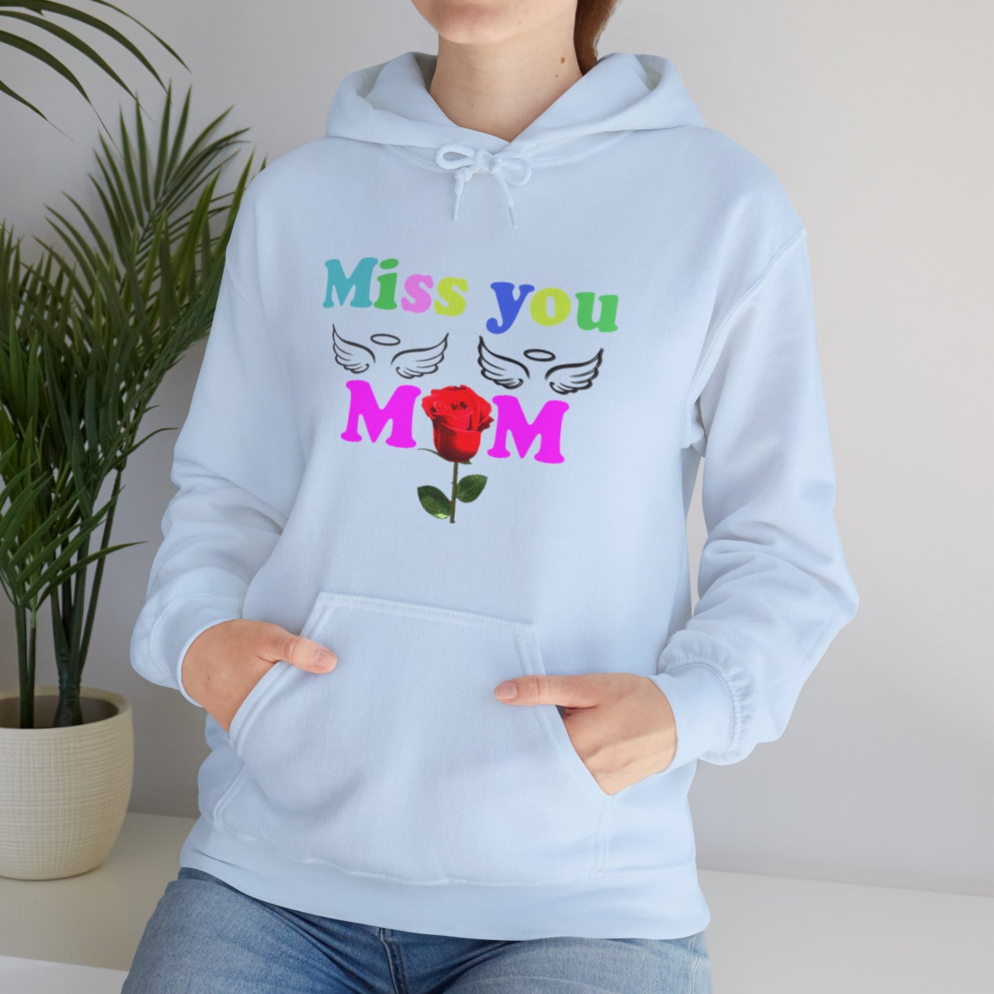 Miss you mom Unisex Heavy Blend™ Hooded Sweatshirt