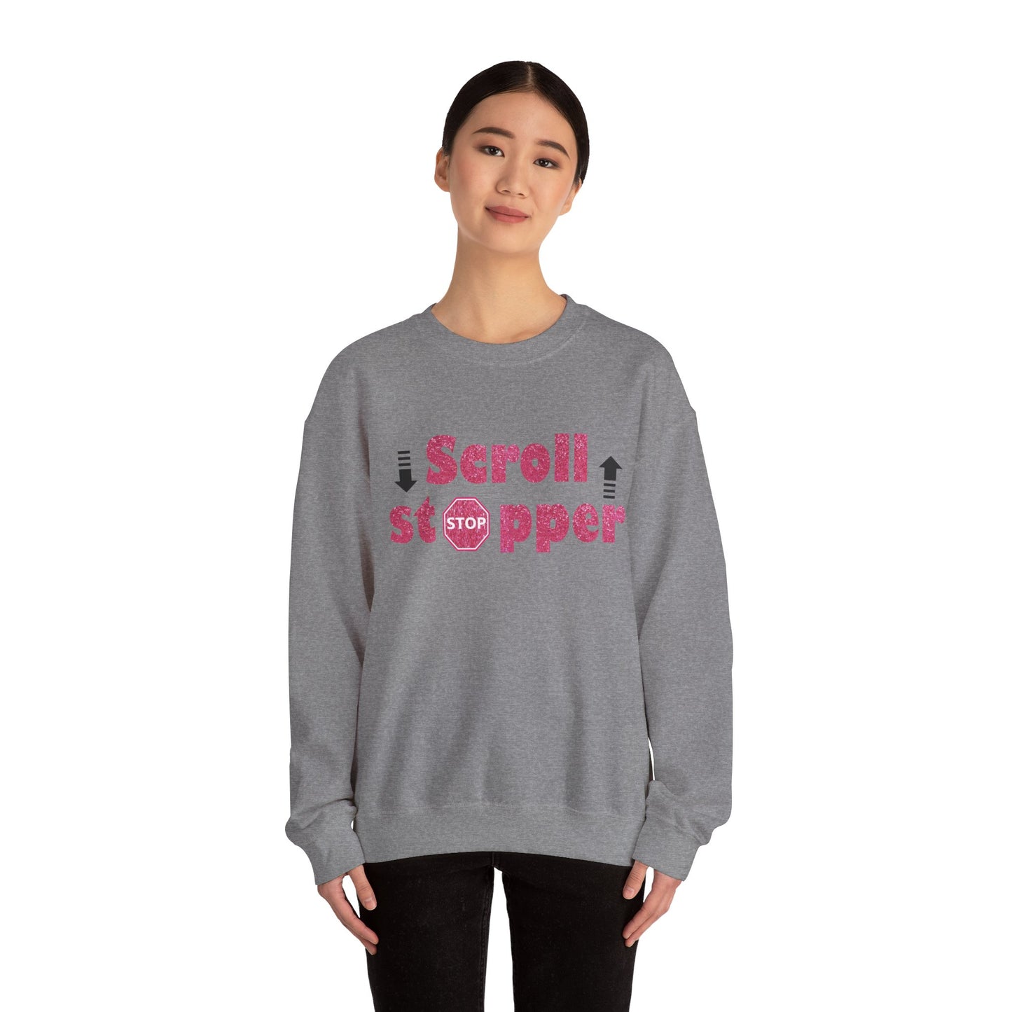 Scroll stopper Unisex Heavy Blend™ Crewneck Sweatshirt