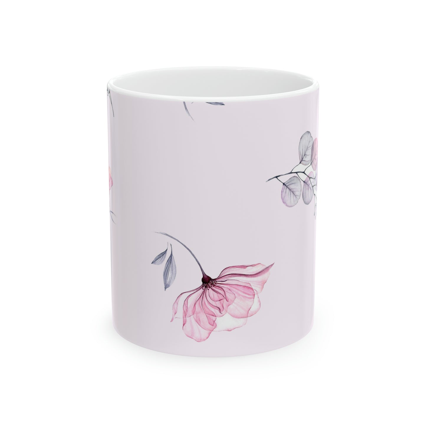 Floral Ceramic Mug, 11oz