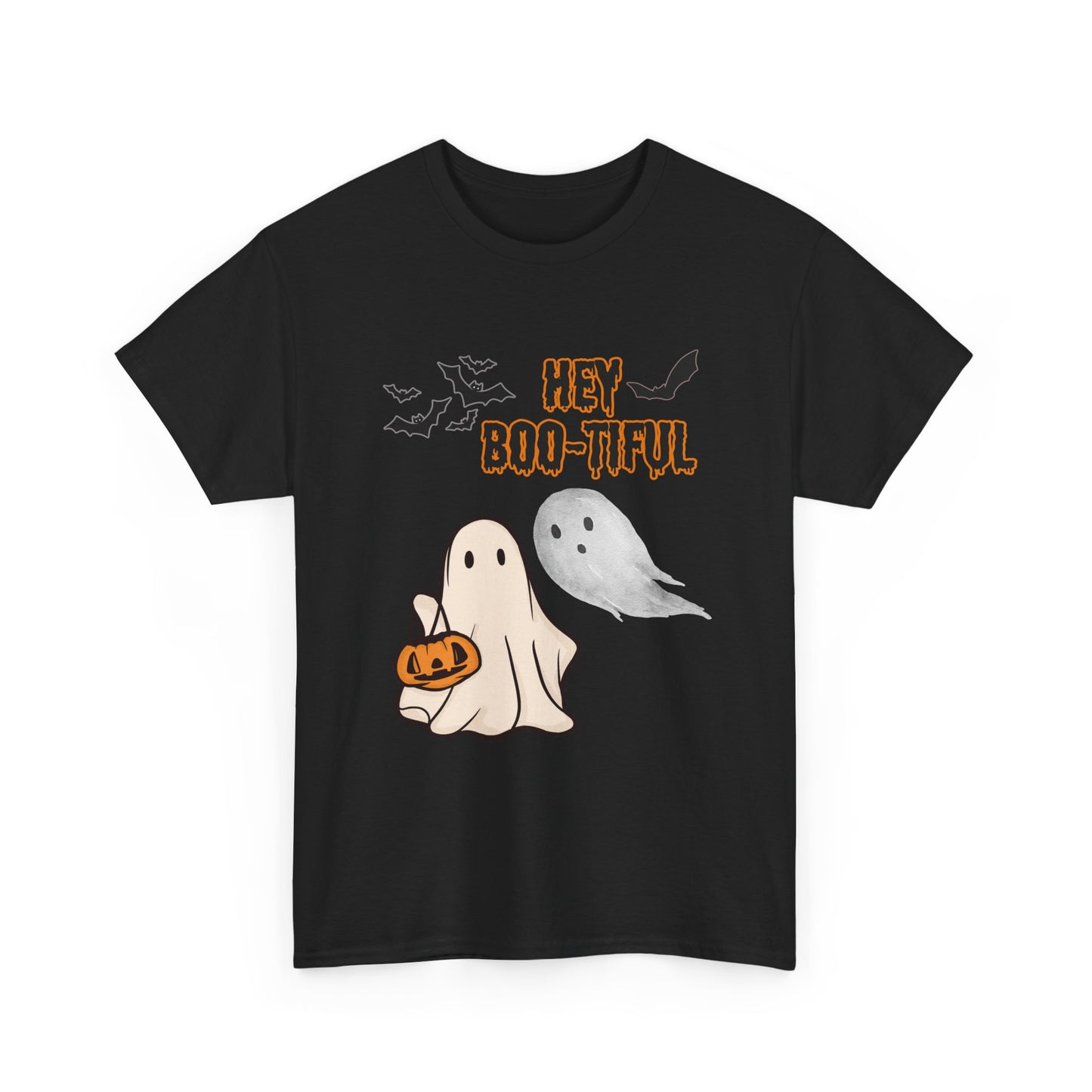 Halloween shirt, Hey Boo-tiful Unisex Heavy Cotton Tee