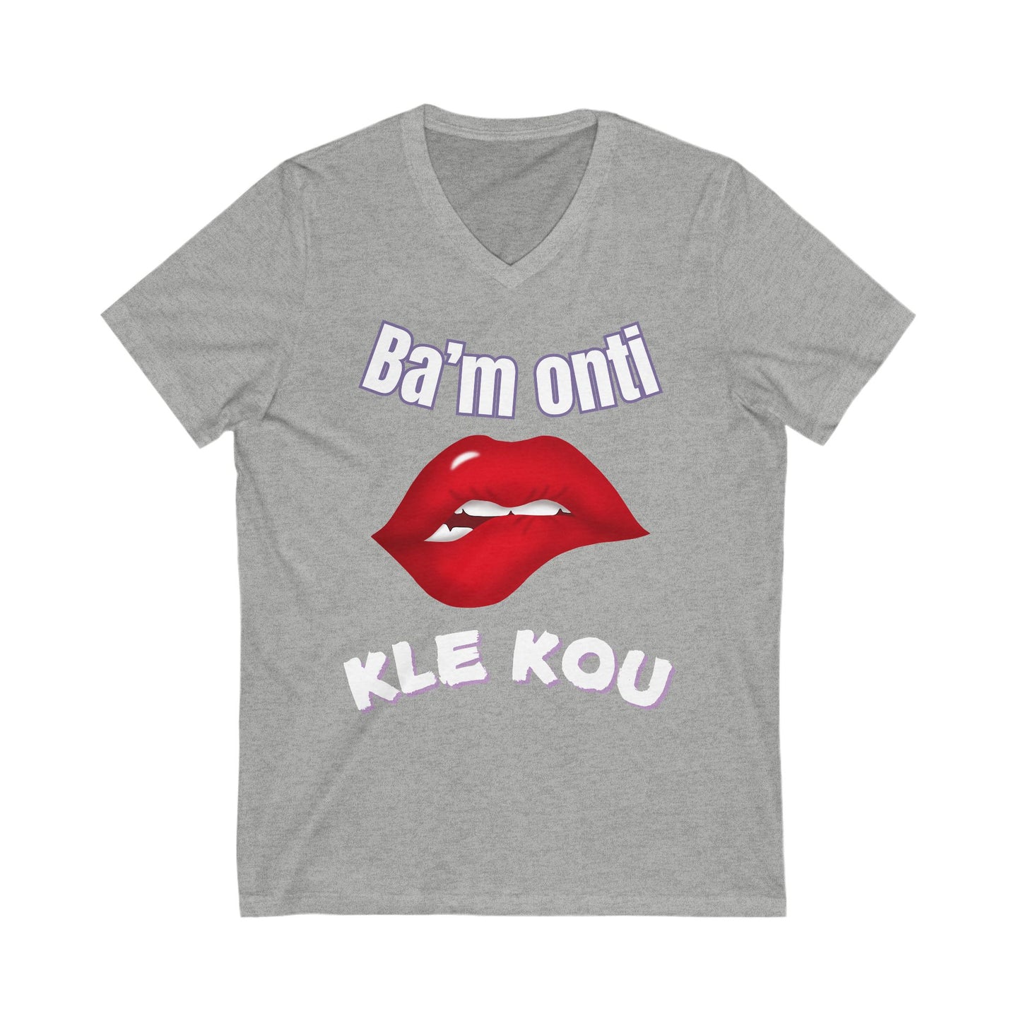 Bam onti kle kou  V-Neck Tee