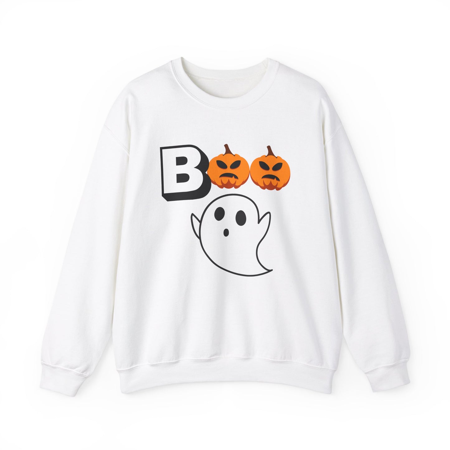 Boo Ghost, Unisex Heavy Blend™ Crewneck Sweatshirt