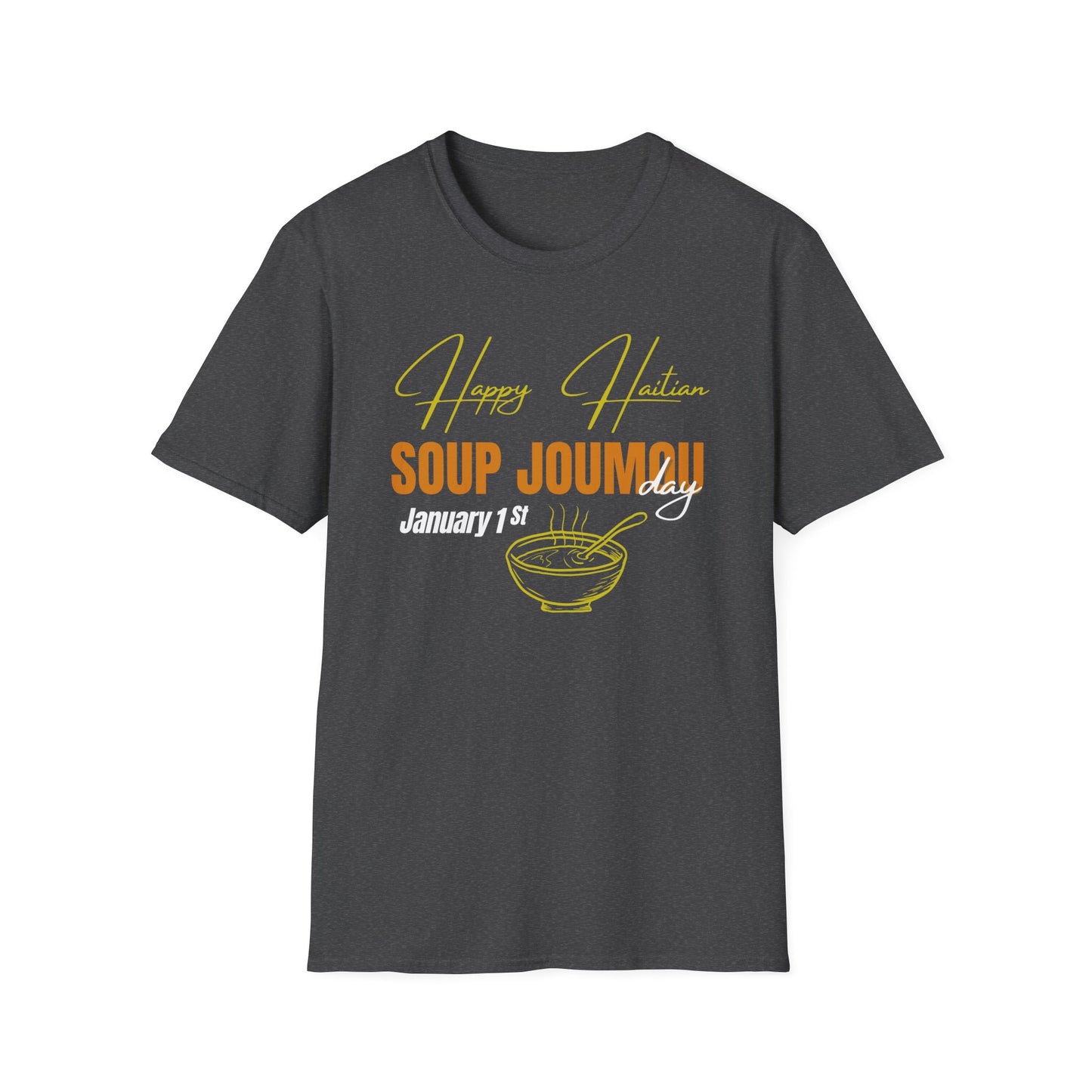 Happy Haitian soup joumou day Unisex Softstyle T-Shirt