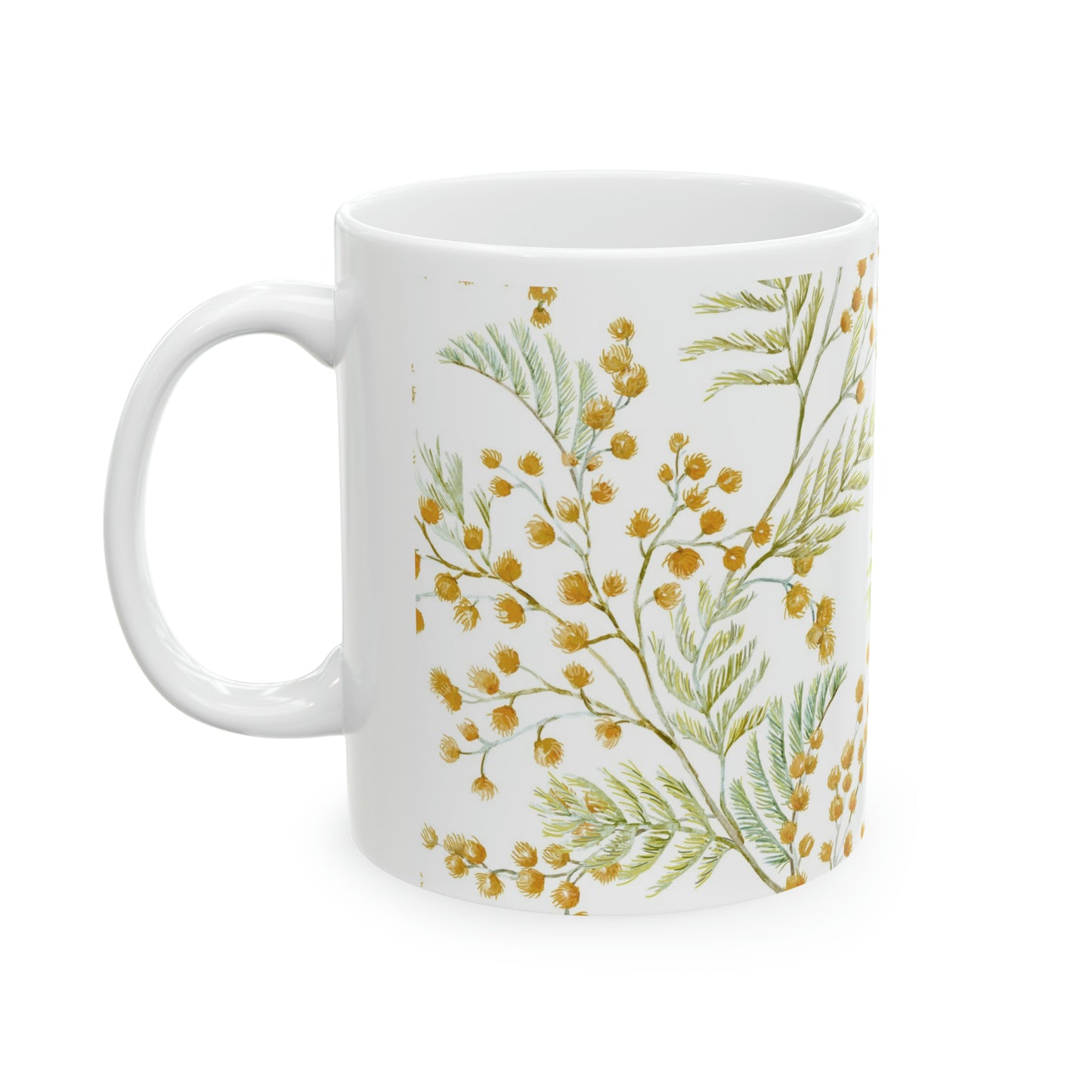 Floral Ceramic Mug, 11oz