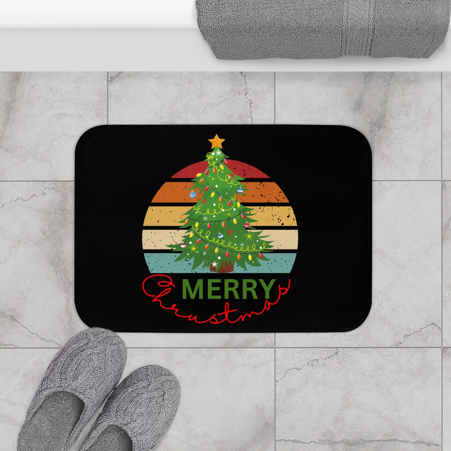 Merry Christmas, Bath Mat