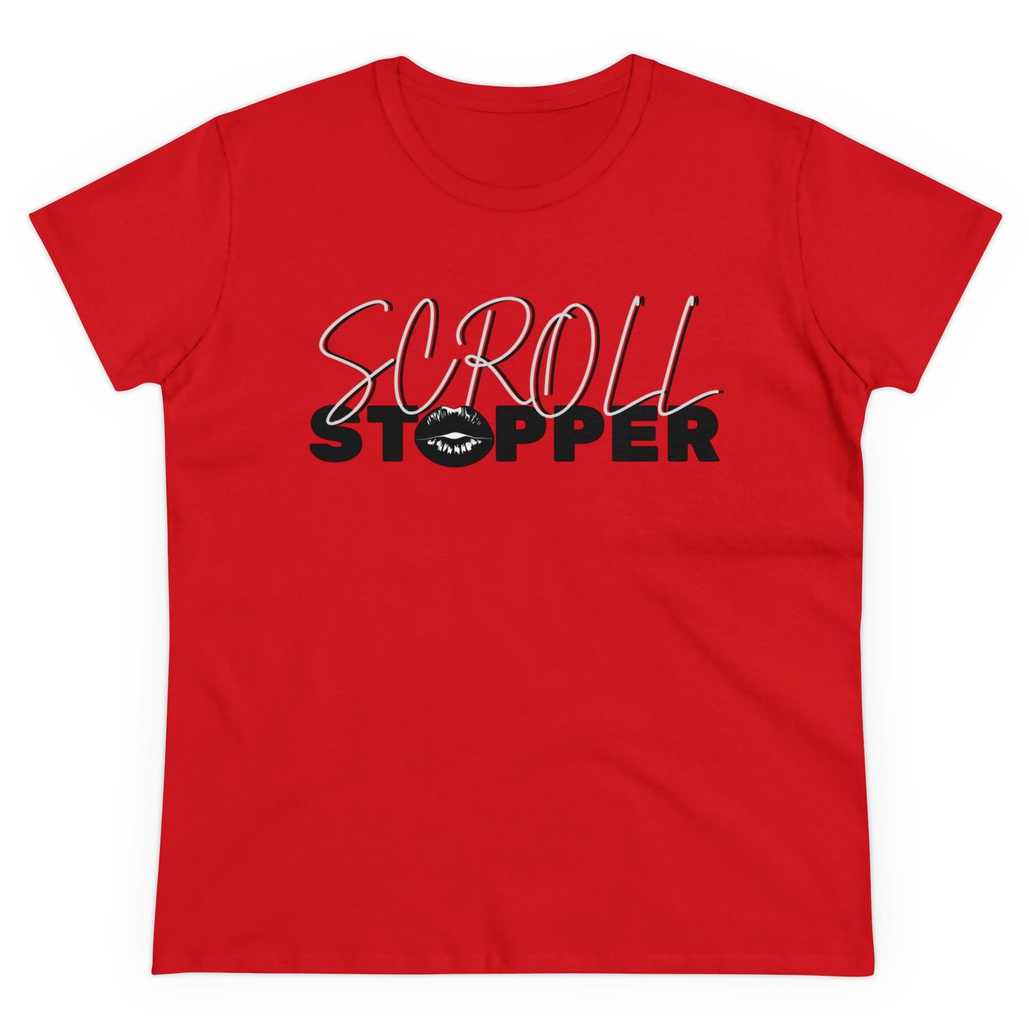 Scroll stopper cute Women's Midweight Cotton Tee