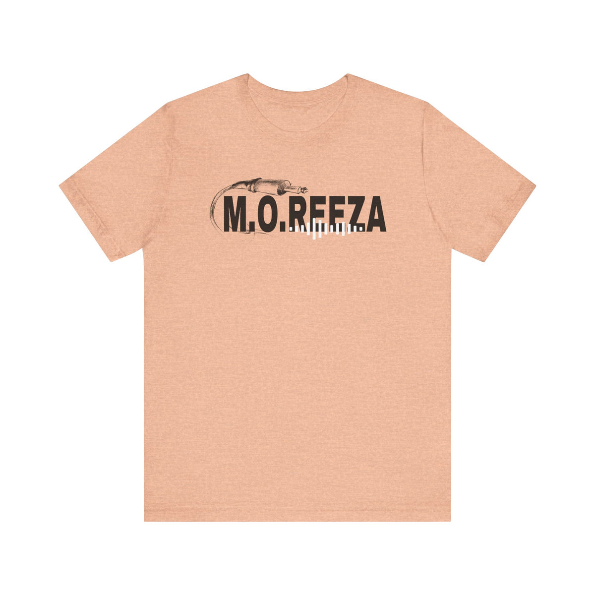 Moreeza Stylish Unisex Jersey Tee with M.O.R.E.E.Z.A Design, Trendy Casual Wear, Everyday Comfort, Perfect for Gift Giving, Graphic Tee