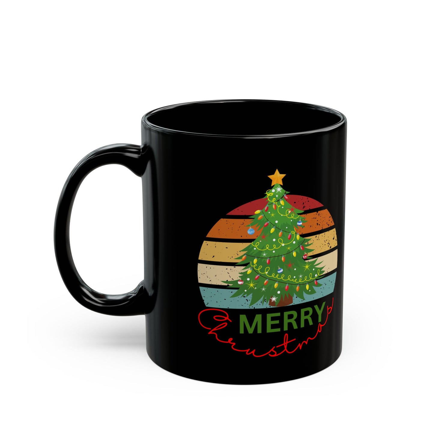 Merry Christmas. Black Mug (11oz, 15oz)