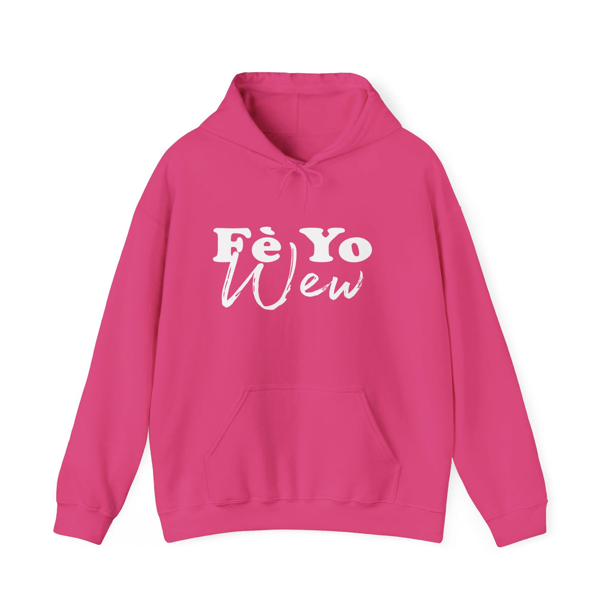 Fè yo wew Cozy Unisex Hoodie for Everyday Comfort, Gift for Friends, Casual Wear, Weekend Outfits, Unisex Heavy Blend Sweatshirt