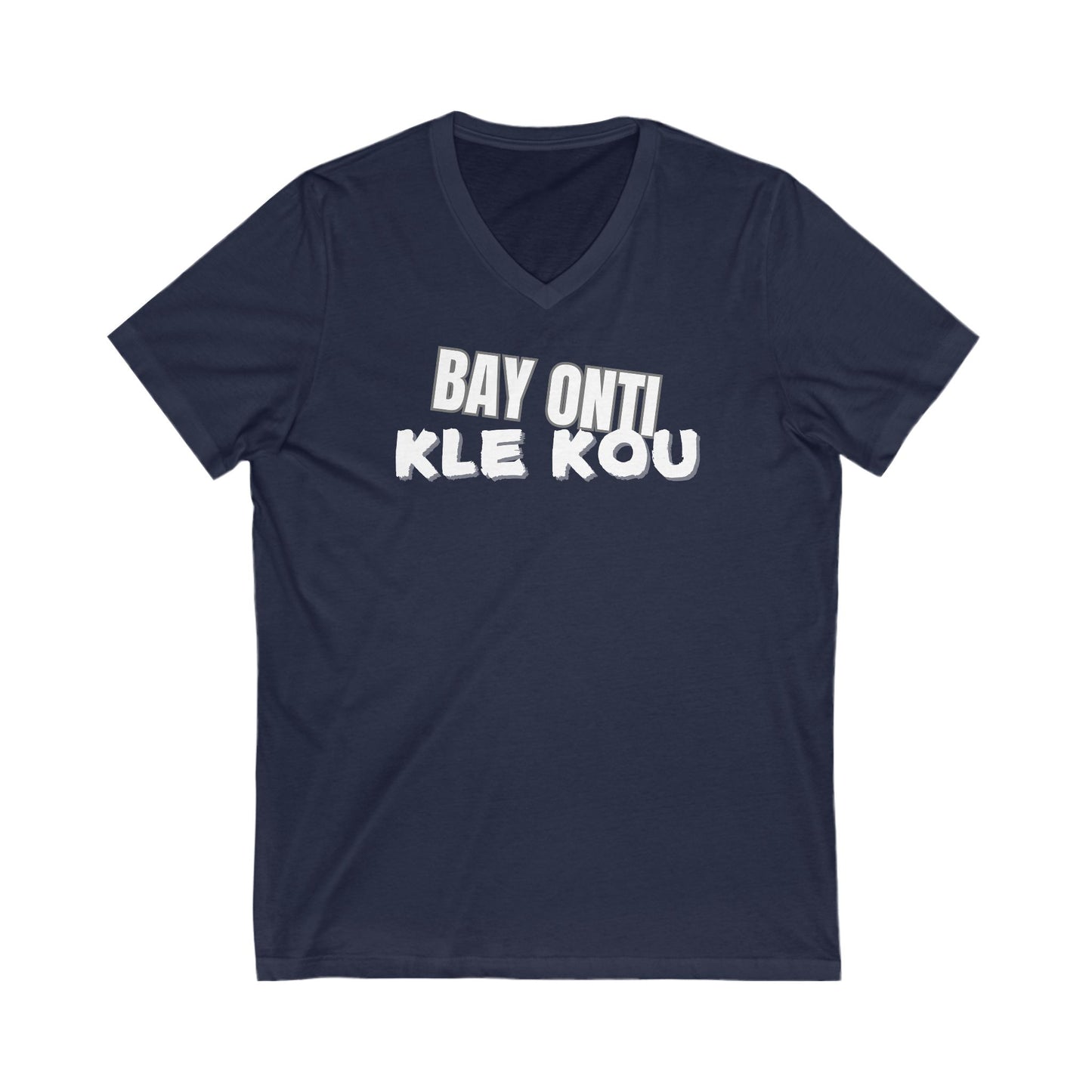 Bay kle kou  V-Neck Tee