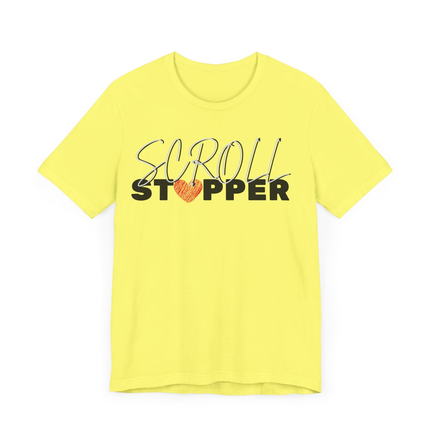 Scroll stopper ( women top ) Unisex Jersey Short Sleeve Tee