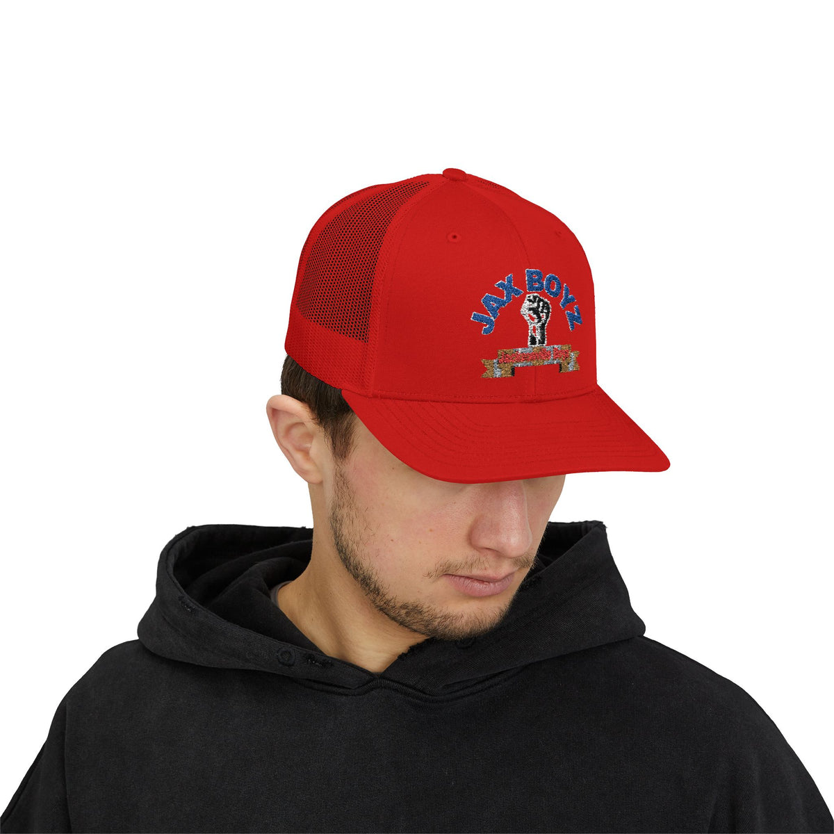 Bold Empowerment Snapback Trucker Cap | Rebel Style Hat | JAX BOYZ | Men’s Fashion | Casual Wear | Perfect for Events and Everyday