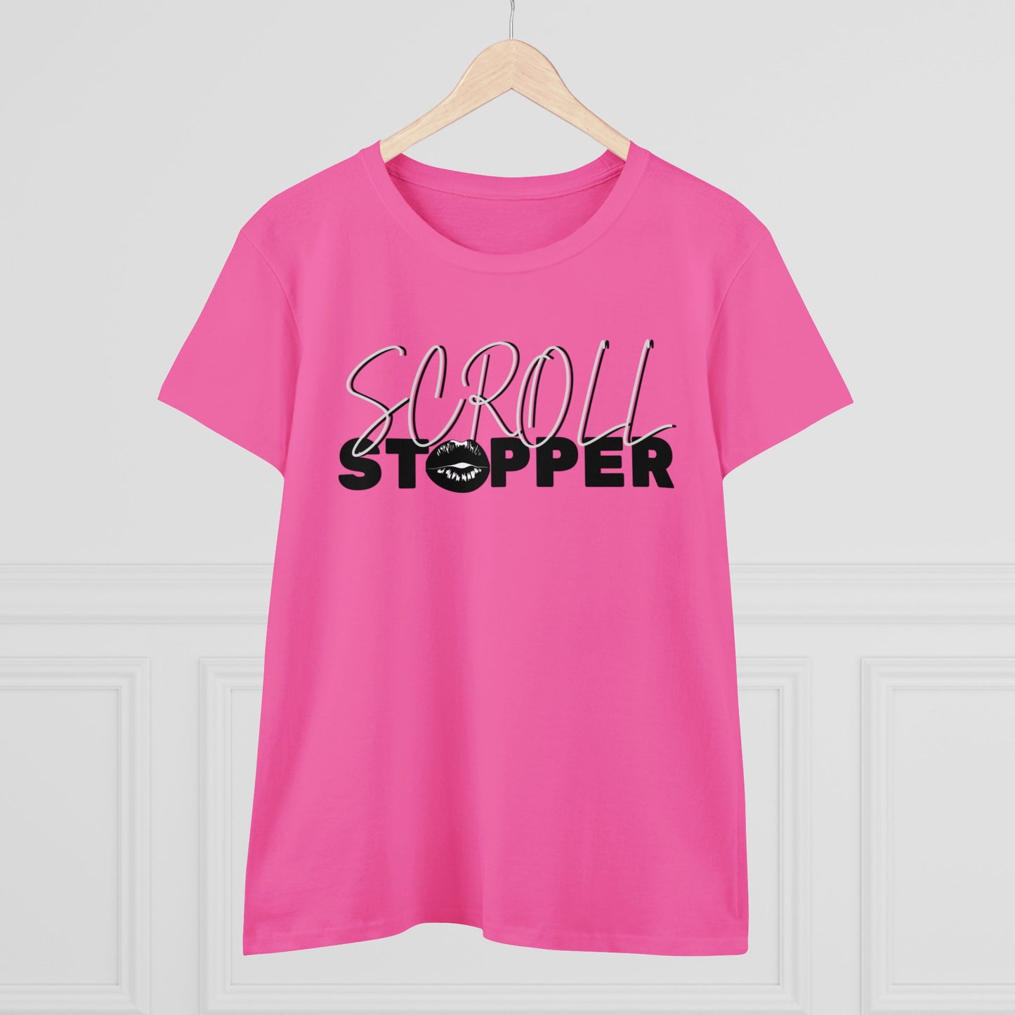 Scroll stopper cute Women's Midweight Cotton Tee