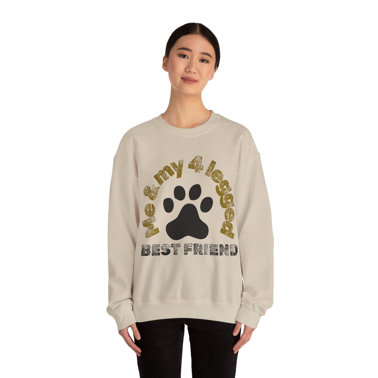 Me and 4 legged best friend Unisex Heavy Blend™ Crewneck Sweatshirt