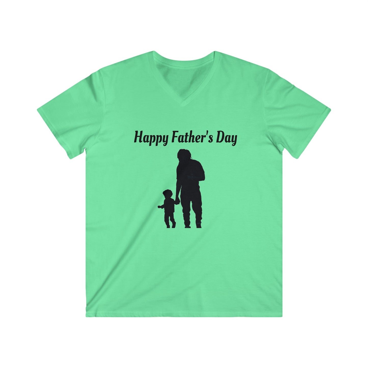 Happy fathers day Men's Fitted V-Neck Short Sleeve Tee