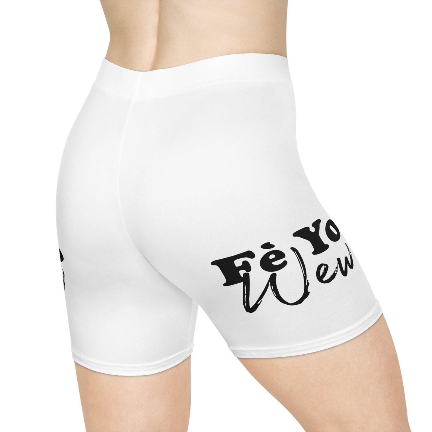 Fe yo wew Stylish Women's Biker Shorts, Trendy Workout Gear, Athleisure, Fitness Shorts, Casual Summer Wear, Gift for Active Women