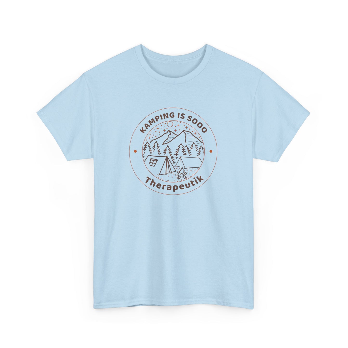 Camping is so therapeutic Unisex Heavy Cotton Tee