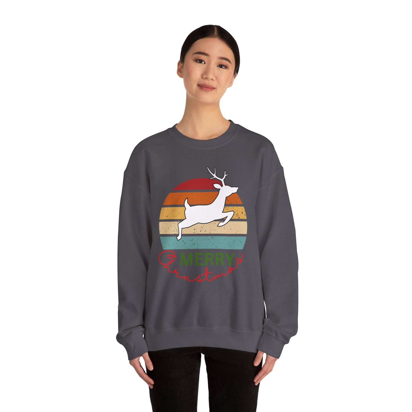 Ho ho ho deer, Merry Christmas. Crewneck Sweatshirt