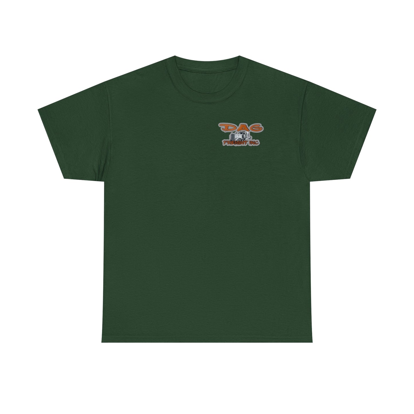 Dag freight Unisex Heavy Cotton Tee - DAG Freight Inc. Trucking Graphic Tee