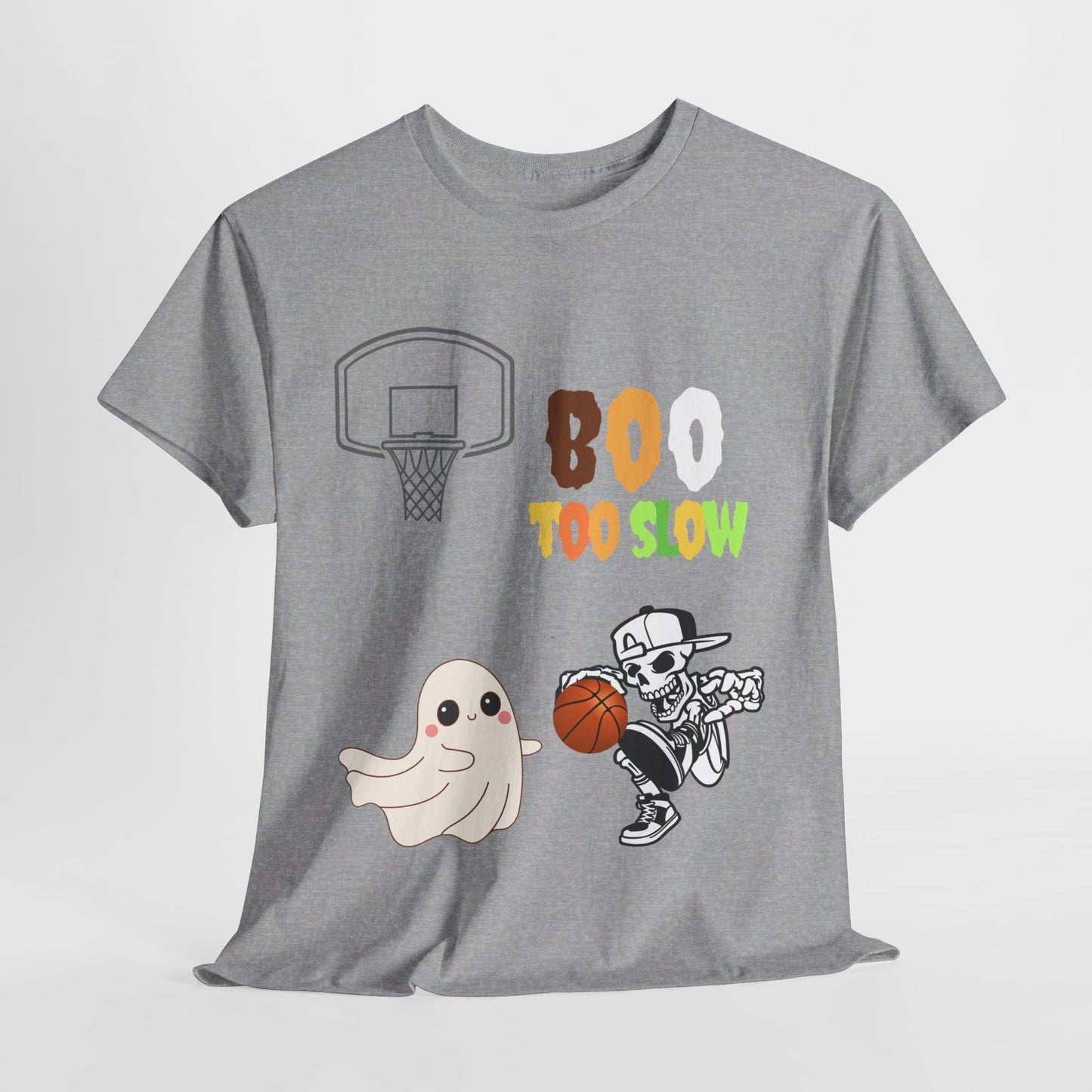 Halloween tshirt boo too slow   Unisex Heavy Cotton Tee