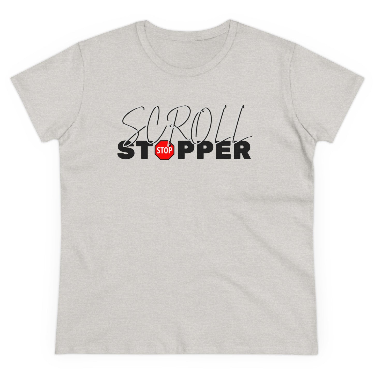 Copy of Scroll stopper cute Women's Midweight Cotton Tee