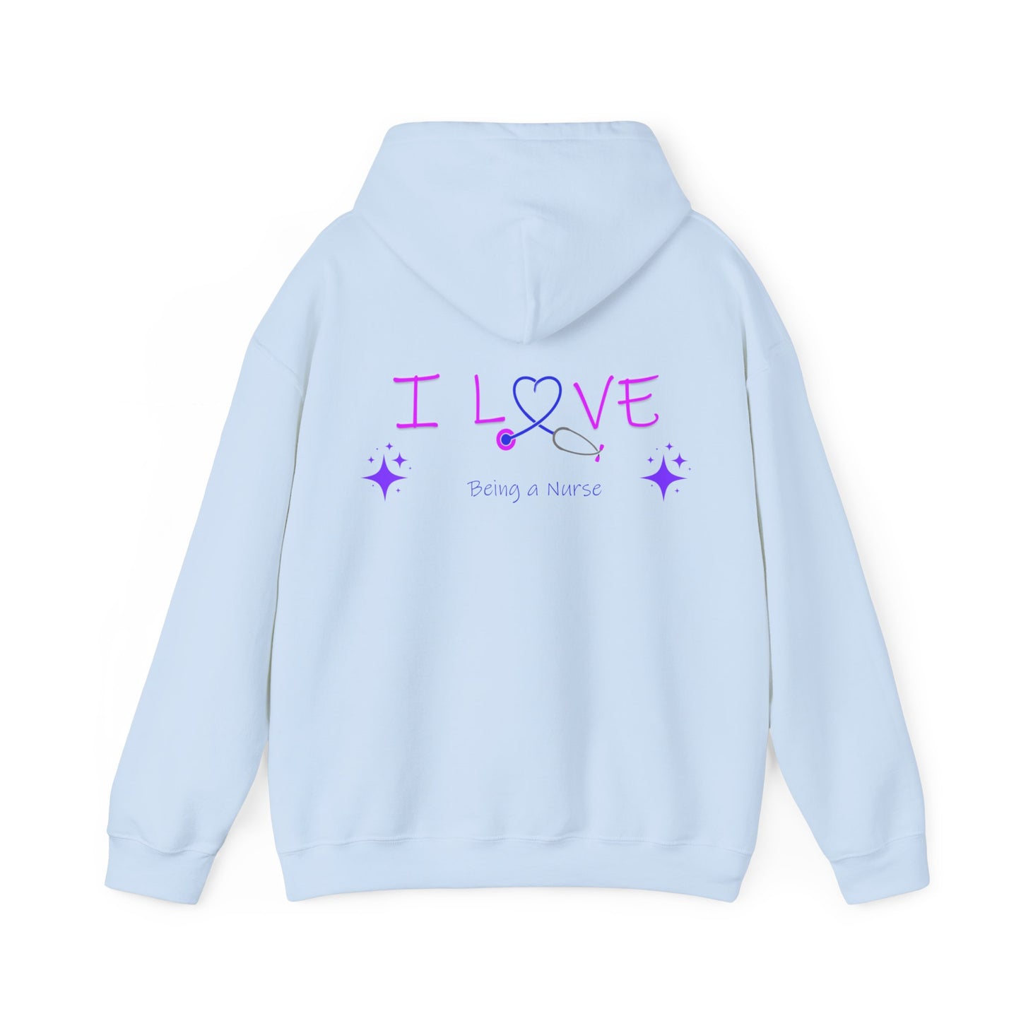 I love being a nurse Unisex Heavy Blend™ Hooded Sweatshirt