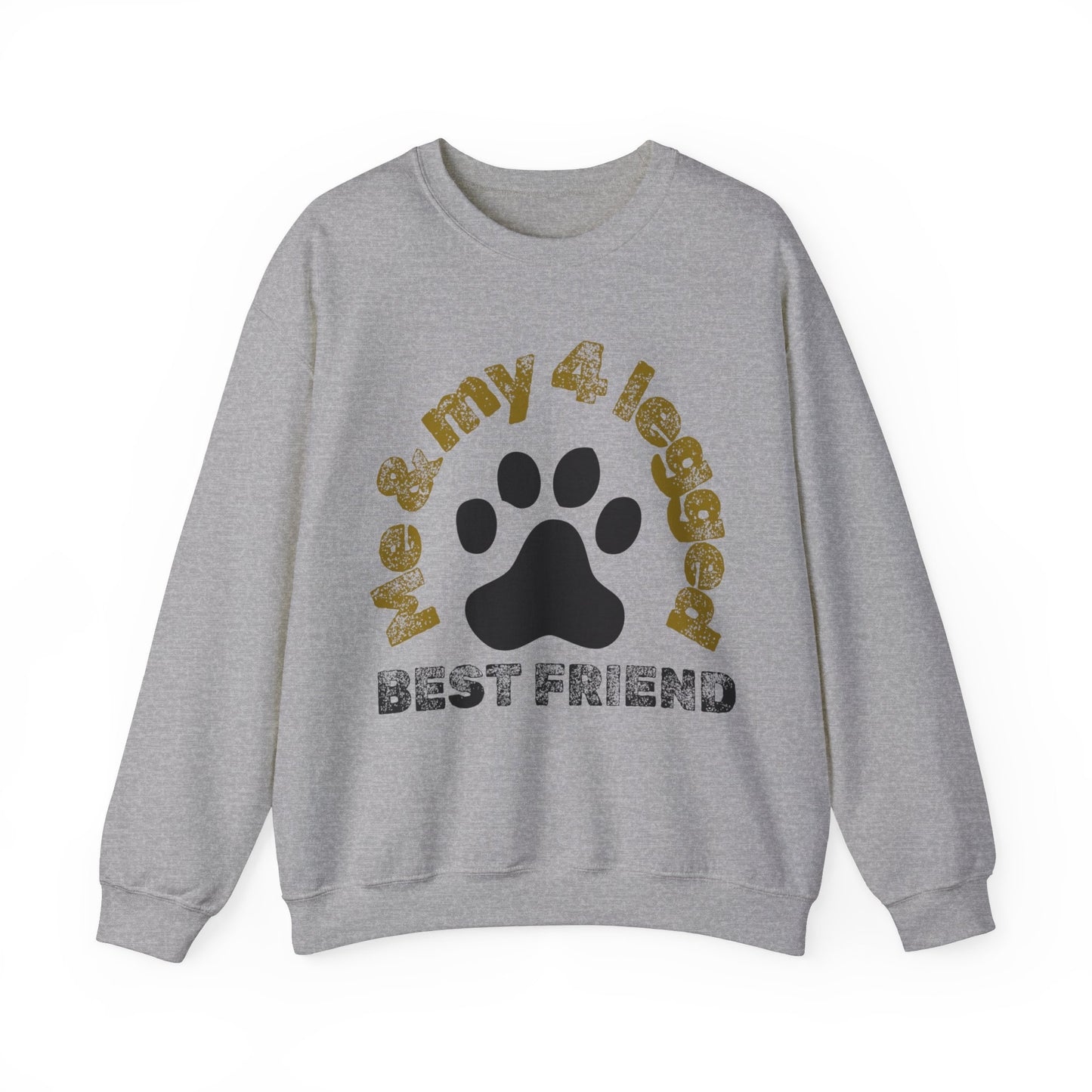 Me and 4 legged best friend Unisex Heavy Blend™ Crewneck Sweatshirt