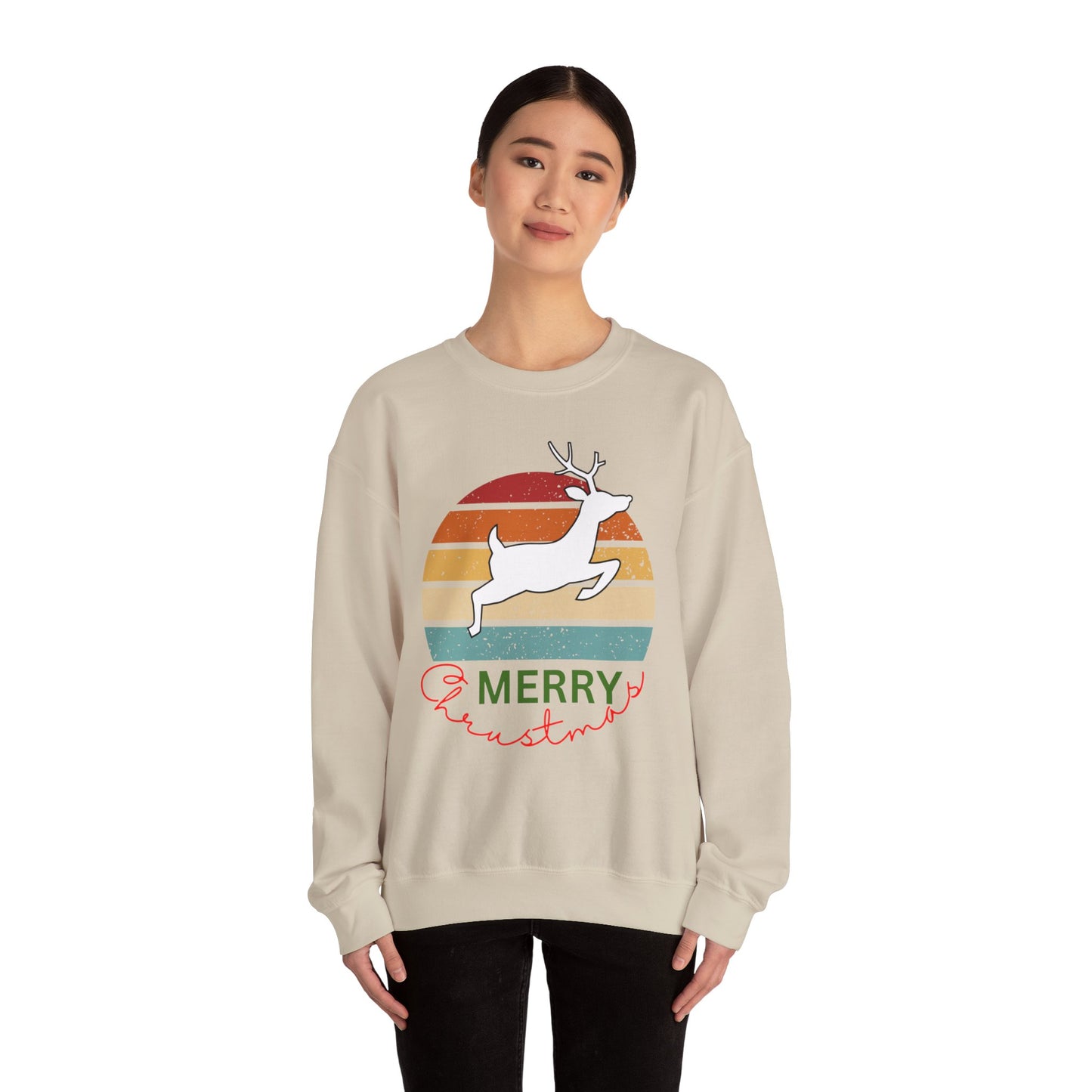 Ho ho ho deer, Merry Christmas. Crewneck Sweatshirt