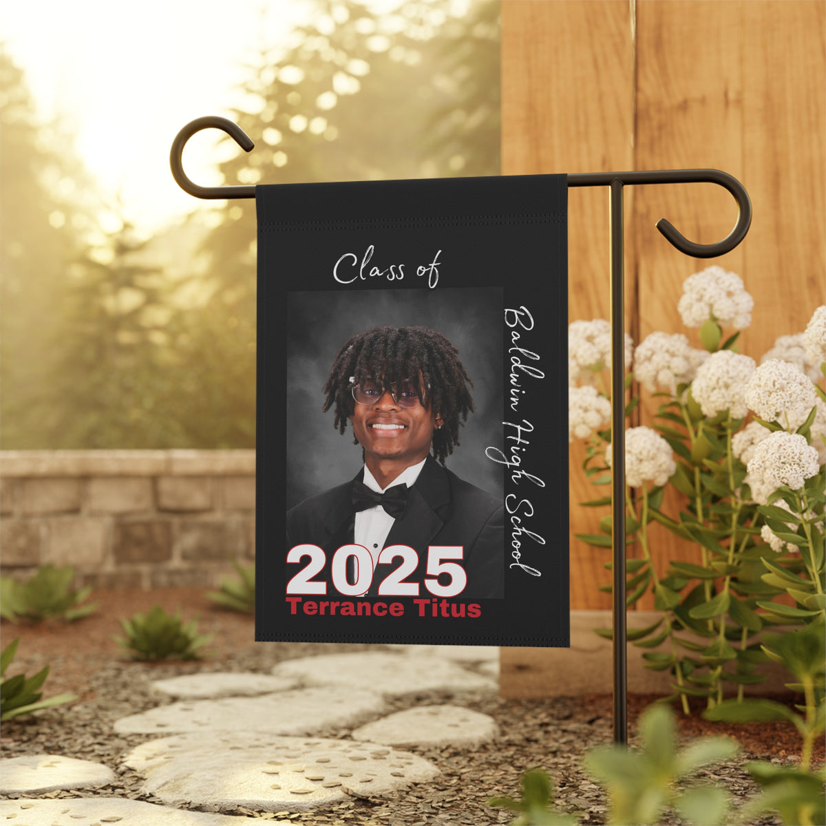 Terrance Titus Personalized Graduation Garden Banner - Class of 2025