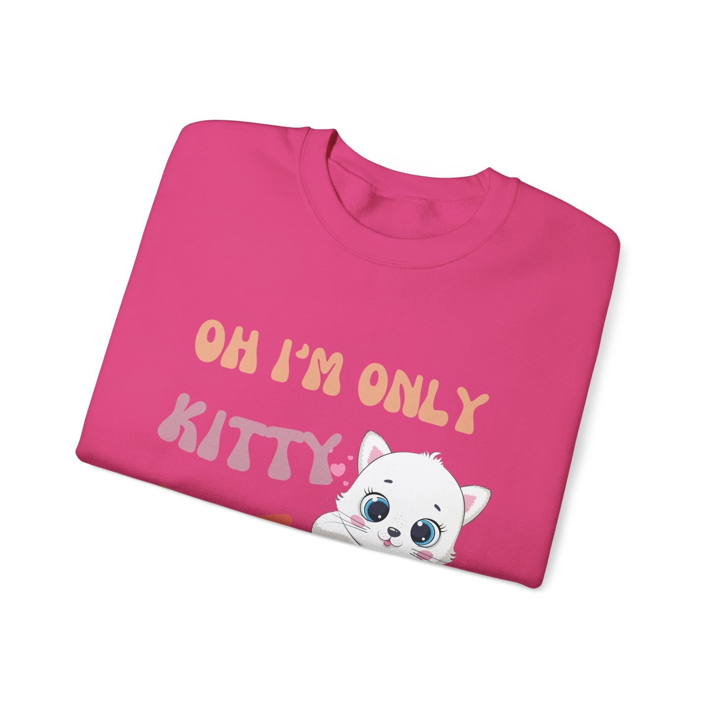 I'm only kitty Unisex Heavy Blend™ Crewneck Sweatshirt