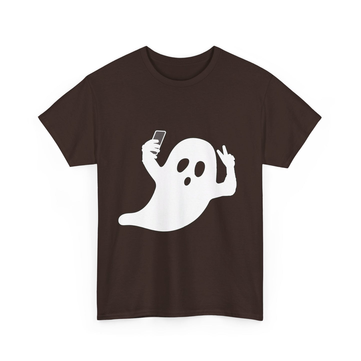 Halloween Ghost selfie ( 1 Last Ghost Selfie ) Unisex Heavy Cotton Tee