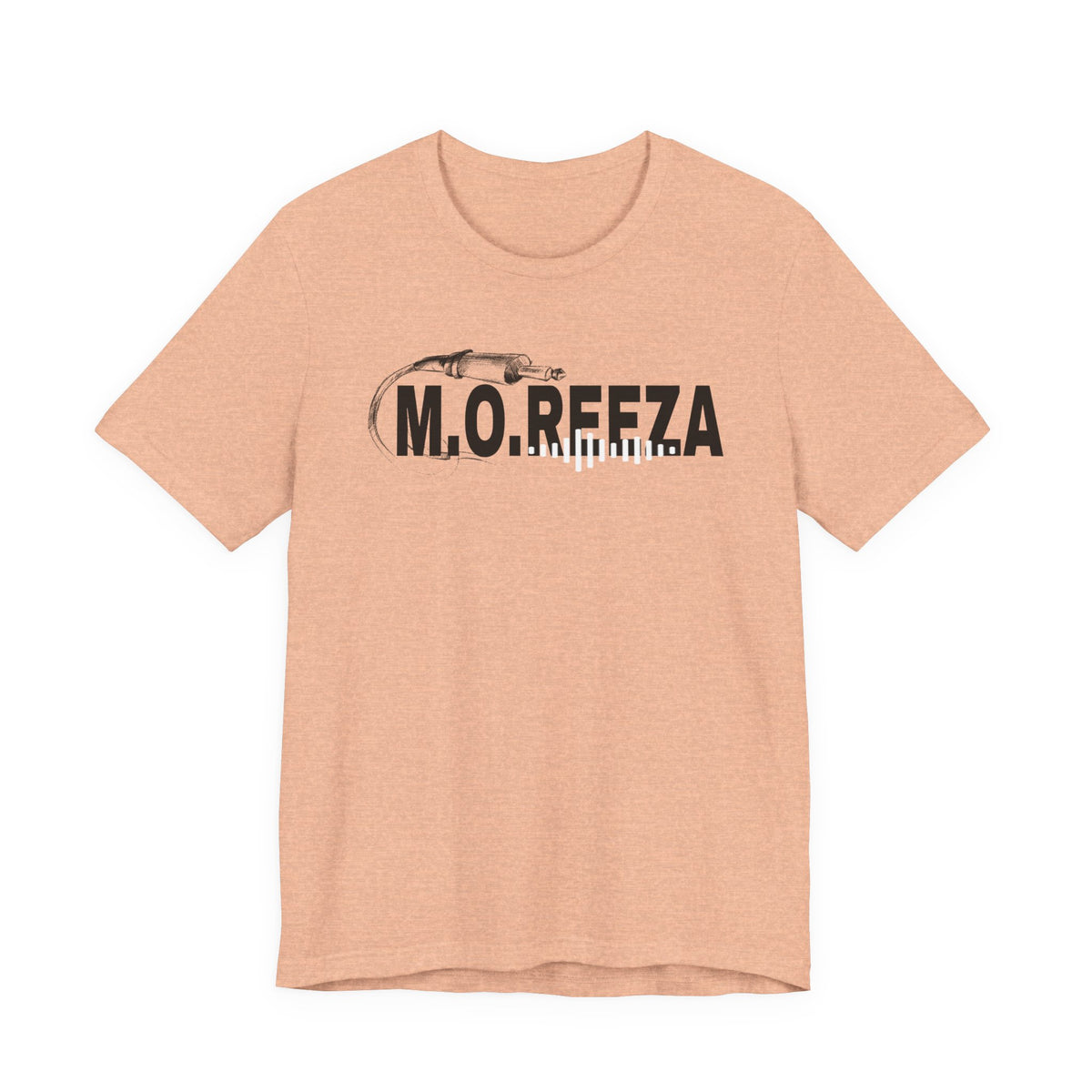 Moreeza Stylish Unisex Jersey Tee with M.O.R.E.E.Z.A Design, Trendy Casual Wear, Everyday Comfort, Perfect for Gift Giving, Graphic Tee