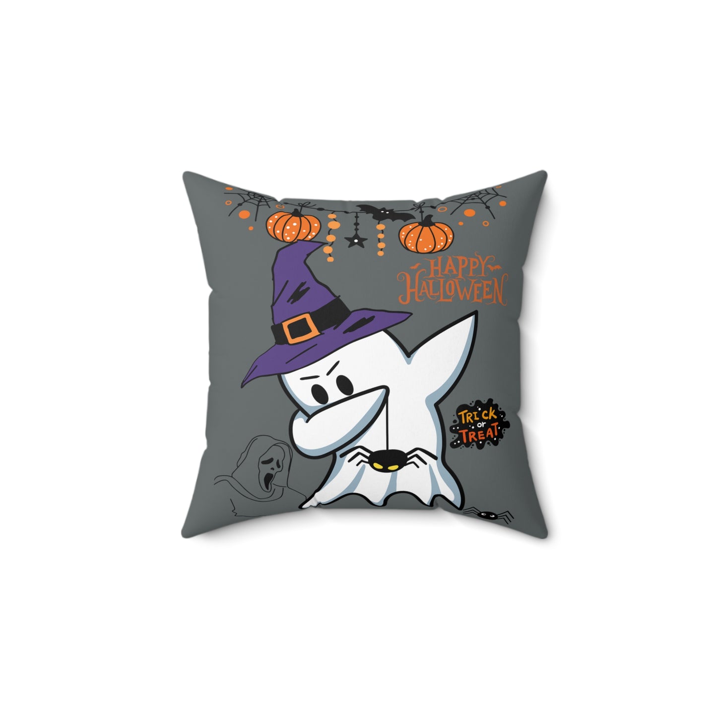 Halloween Spun Polyester Square Pillow