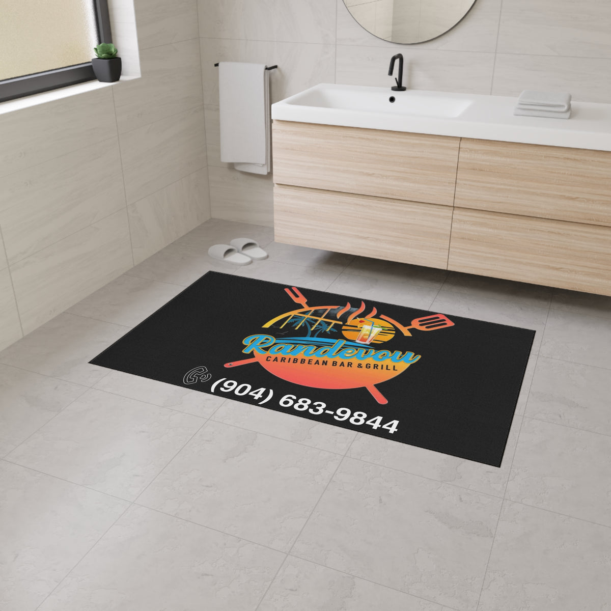 Randevous Bar and Grilled Heavy Duty Floor Mat