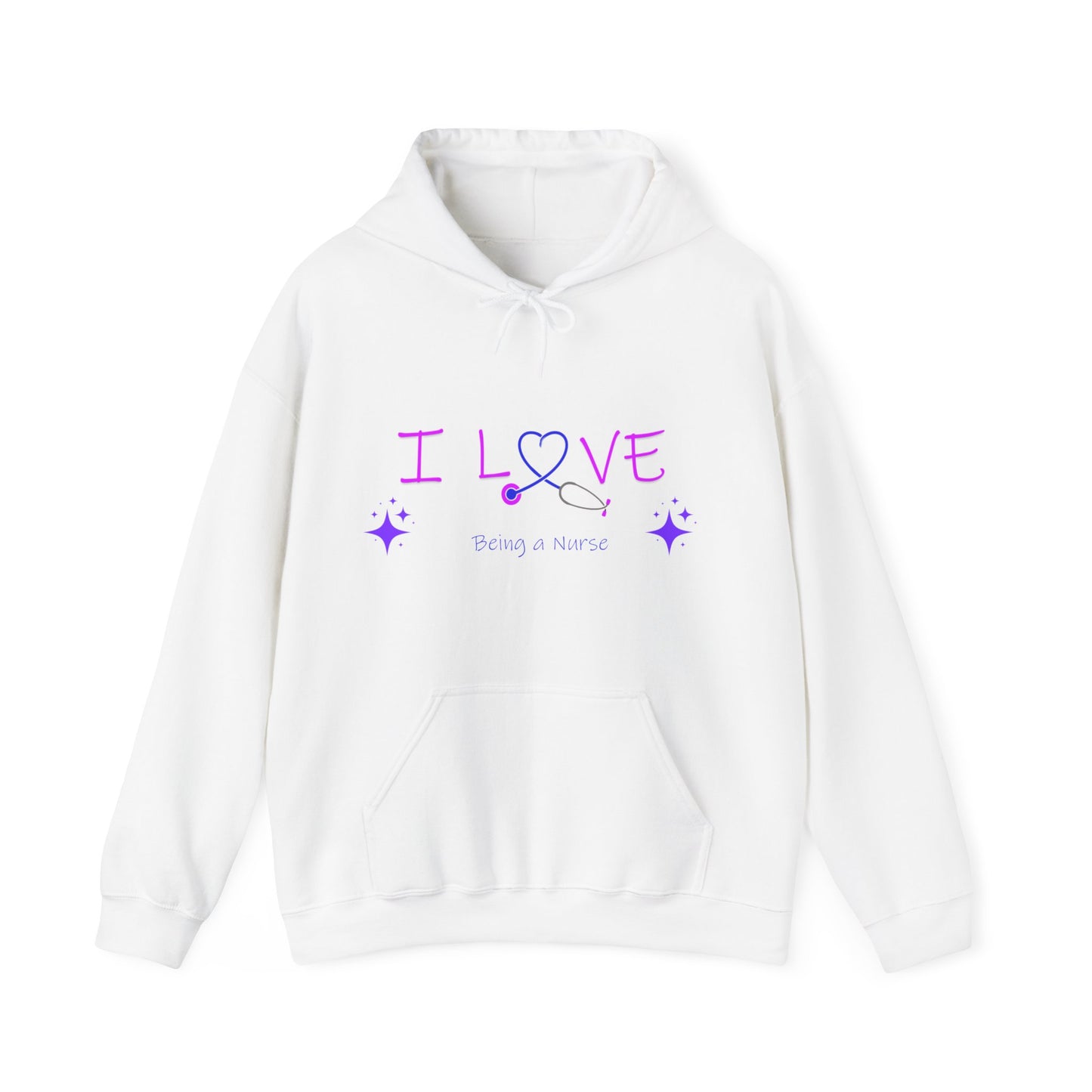 I love being a nurse Unisex Heavy Blend™ Hooded Sweatshirt