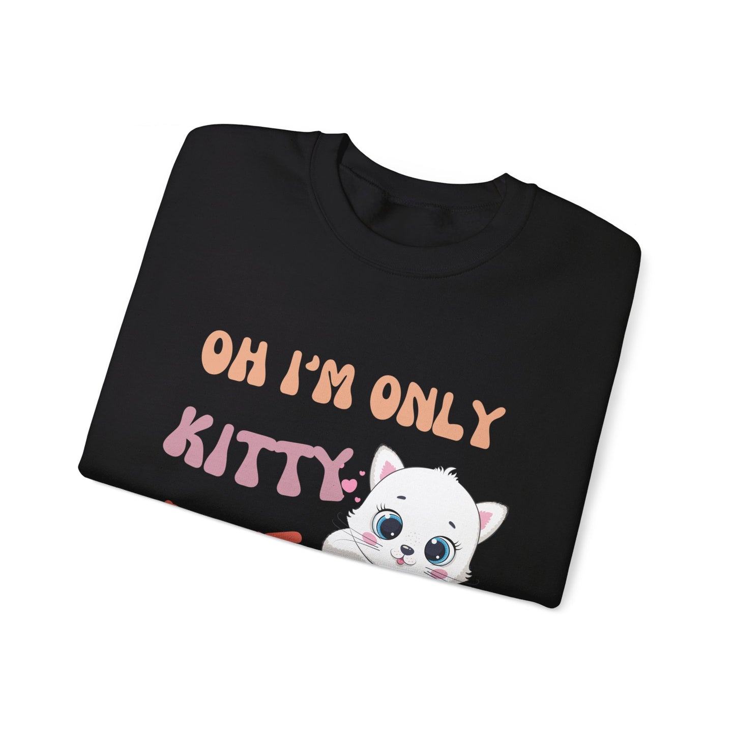 I'm only kitty Unisex Heavy Blend™ Crewneck Sweatshirt